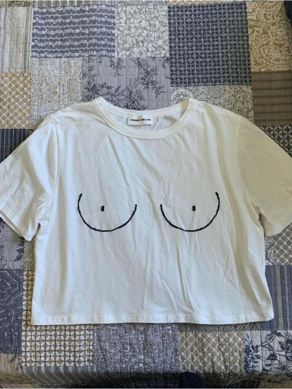 Graphic Tittie Crop Tee